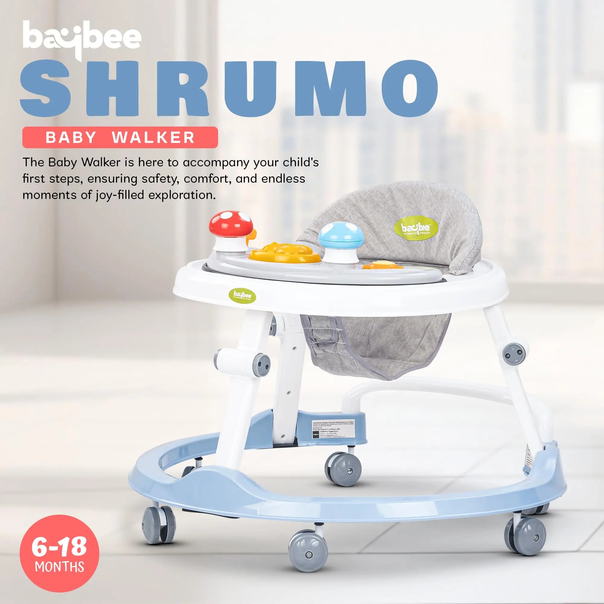 Baybee Shrumo Baby Walker for Kids - Image 36